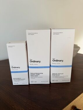 The Ordinary Body Care Trio - Never Opened. Niacinamide, Lotion & Salicylic Acid